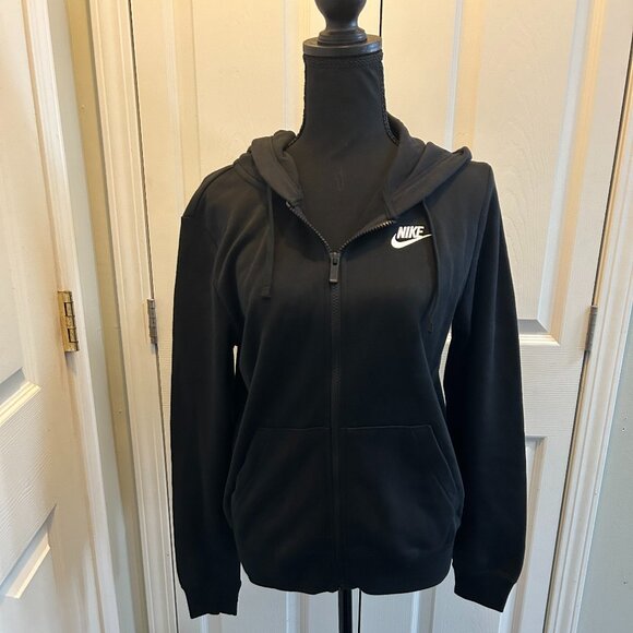 NWT Nike Classic Zip Up Hoodie in Black Size Small - Picture 3 of 8